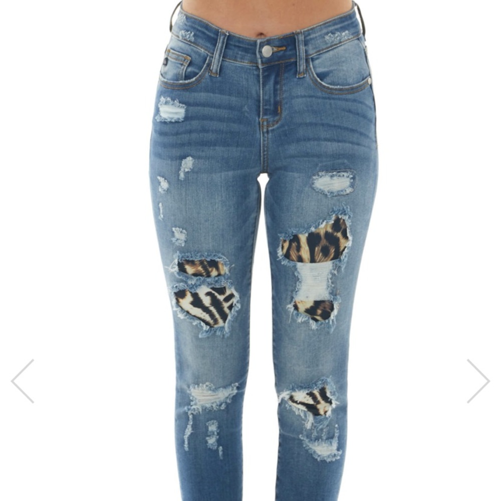 Judy blue leopard Jeans 7/28